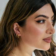 22 KARAT GOLD SLEEPER HOOPS