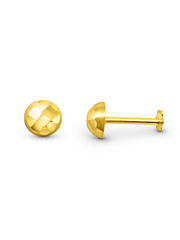 18 KARAT SOLID GOLD DOME STUD