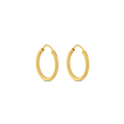 SMALL 22 KARAT GOLD HOOPS
