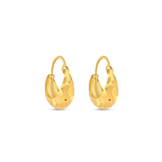 22 KARAT GOLD RADIANT HOOPS