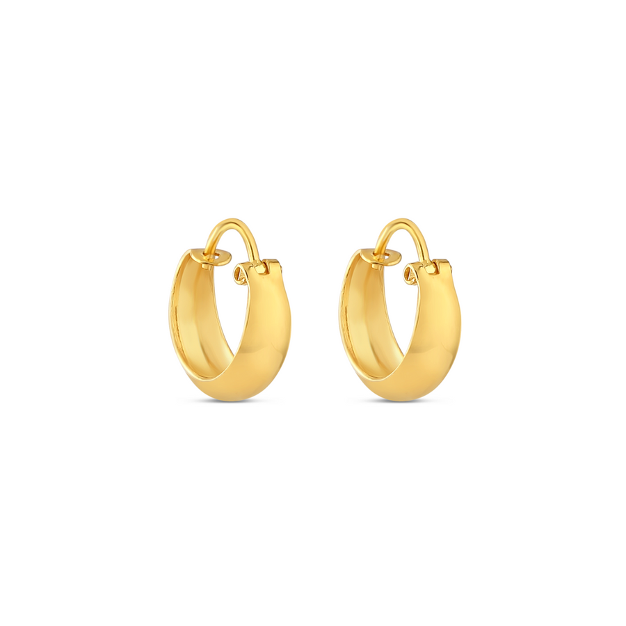 22 KARAT GOLD BOLD HOOPS