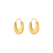 22 KARAT GOLD BASKET HOOPS