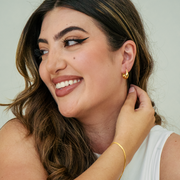 22 KARAT GOLD RADIANT HOOPS